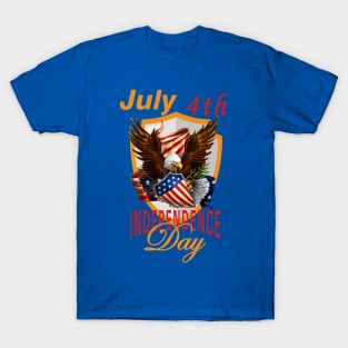 4th of July 1776  American independence day design T-Shirt